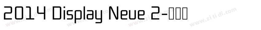 2014 Display Neue 2字体转换